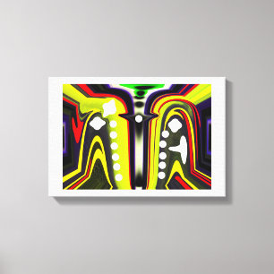 Interdimensionale Sporenkunst Leinwanddruck