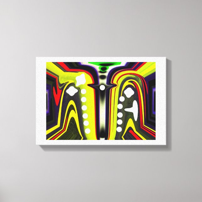 Interdimensionale Sporenkunst Leinwanddruck (Vorderseite)