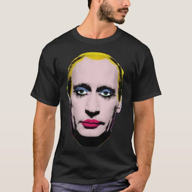 Interdit en Russie Poutine en t-shirt classique Dr (Devant)