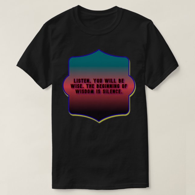 Interessante Phrasen über griechische Weisheit T-Shirt (Design vorne)