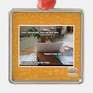 Interessante Standorte Silbernes Ornament