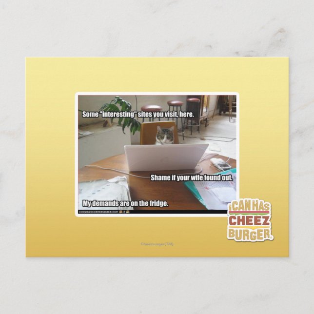 Interessante Websites Postkarte (Vorderseite)
