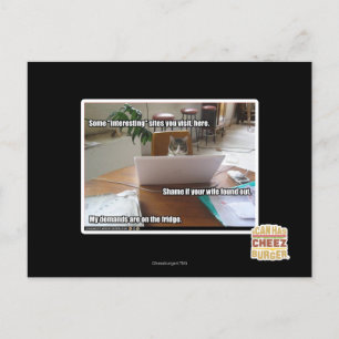 Interessante Websites Postkarte