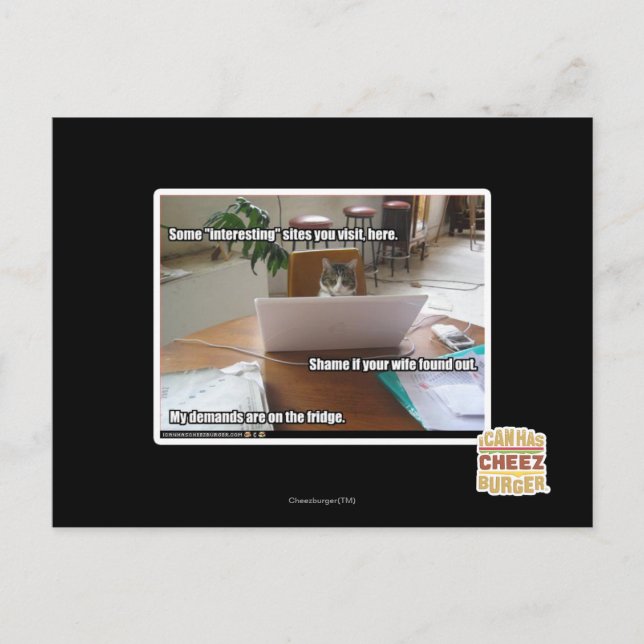 Interessante Websites Postkarte (Vorderseite)
