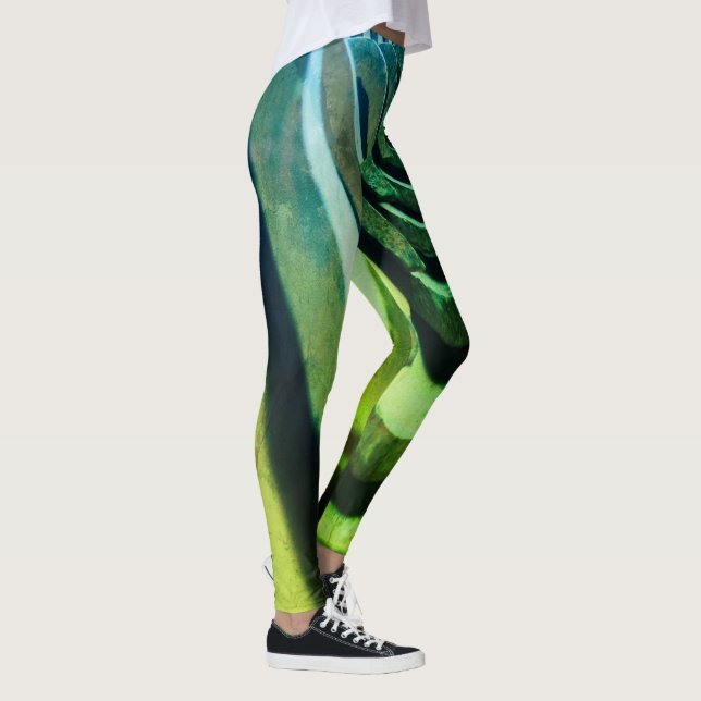 Interessantes Foto, Dachziegel mit Perspektive Leggings (Rechts)
