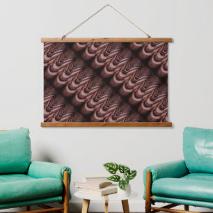 Interessantes Foto, Dachziegel mit Perspektive Wandteppich Mit Holzrahmen