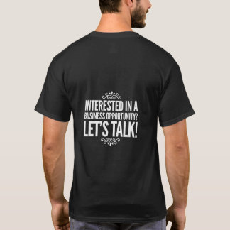 Interessiert für einen Geschäfts-Gelegenheits-T - T-Shirt