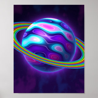 Interferenz-Planet-Poster Poster