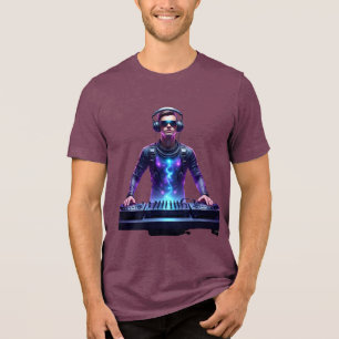 Intergalaktischer DJ – Cosmic Beats T-Shirt Tri-Blend Shirt