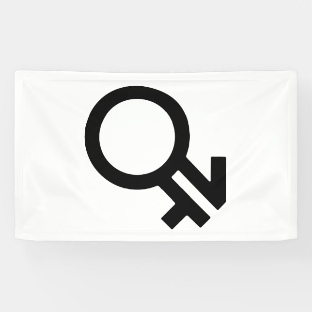 Intergender-Geschlechtssymbol Banner (Horizontal)