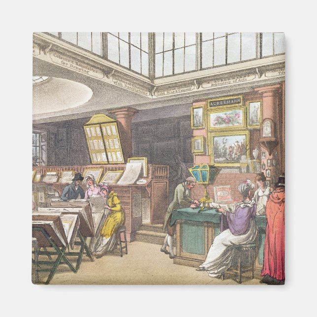 Interieur aus Ackermanns 'Arts-Repository, Lit Magnet (Vorne)
