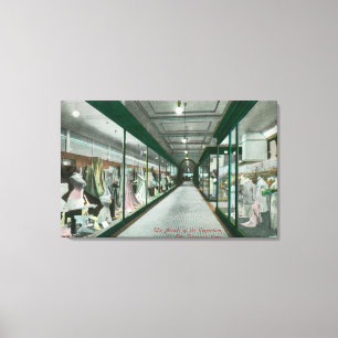 Interieur Blick auf den Arkade des Emporium Leinwanddruck