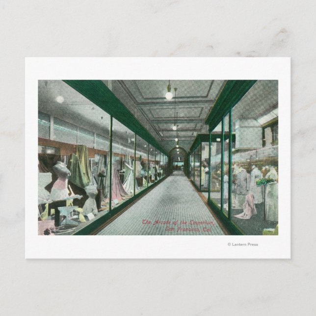 Interieur Blick auf den Arkade des Emporium Postkarte (Vorderseite)