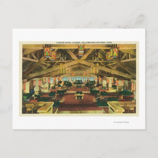 Interieur Blick auf die Canyon Hotel Lounge Postkarte (Vorderseite)