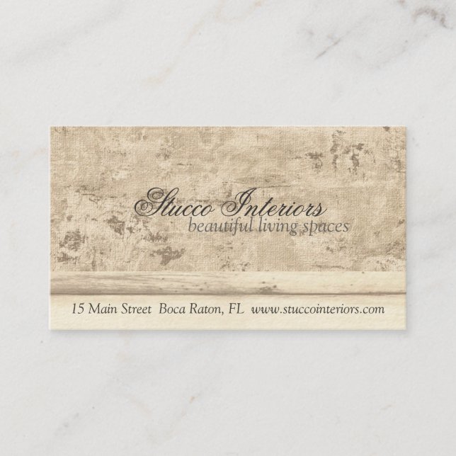 Intérieur | Cartes de visite de design extérieur (Devant)