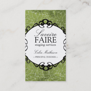 Intérieur chic concevant des cartes de visite