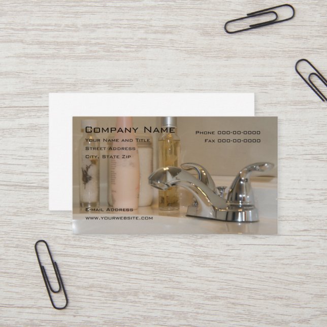 Interieur Decorator Business Card Visitenkarte (Vorderseite/Rückseite Beispiel)