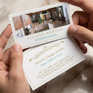 Interieur Design Foto Showcase Modernes Design Visitenkarte