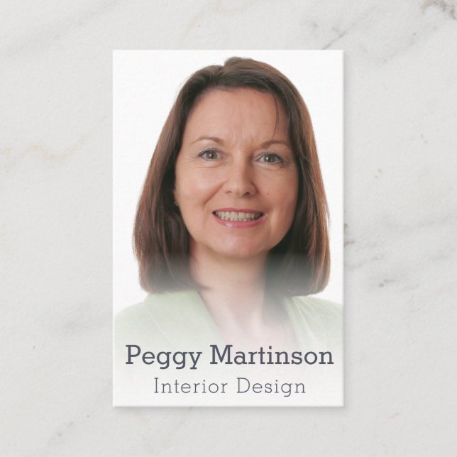 Interieur Design Mistral Foto Template Visitenkarte (Vorderseite)