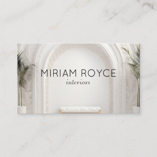 Interieur Designer Business Card Weiß Visitenkarte