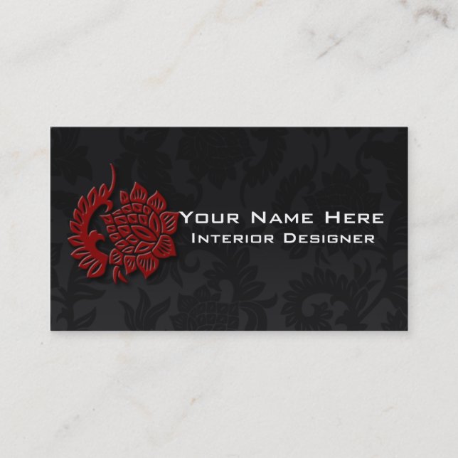 Interieur Designer Business Cards Visitenkarte (Vorderseite)