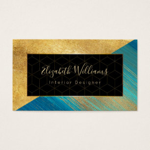 Interieur Designer Color Block Business Cards