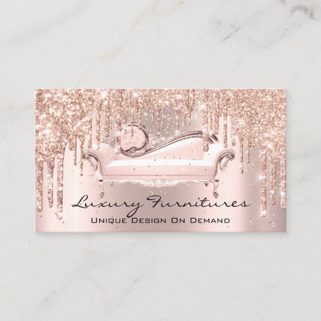 Interieur Designer Einzigartige Möbel Rose Sofa Lu Visitenkarte (Vorderseite)