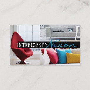 Interieur Designer Möbelgeschäft Visitenkarte