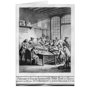Intérieur du petit bureau de poste à Paris