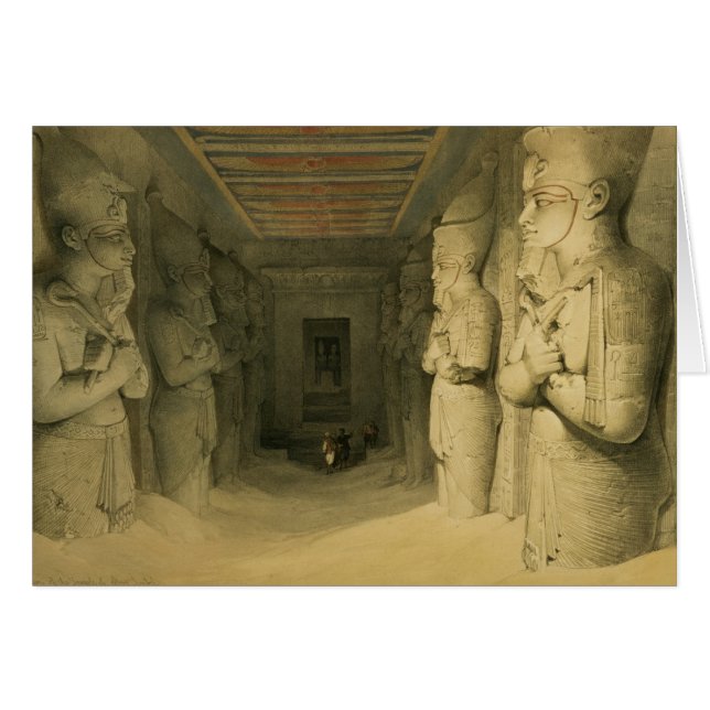 Intérieur du temple d'Abu Simbel, de "Egypte (Devant horizontal)