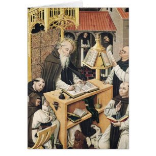 Intérieur d'un Scriptorium, école de Ségovie