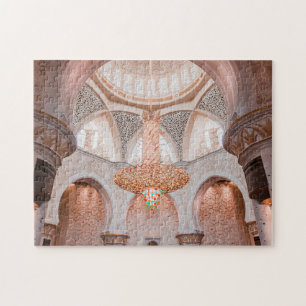 Intérieur orné de la mosquée rose Puzzle
