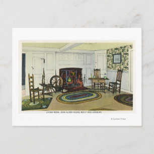 Interieur Wohnzimmer Aussicht auf den John Alden Postkarte
