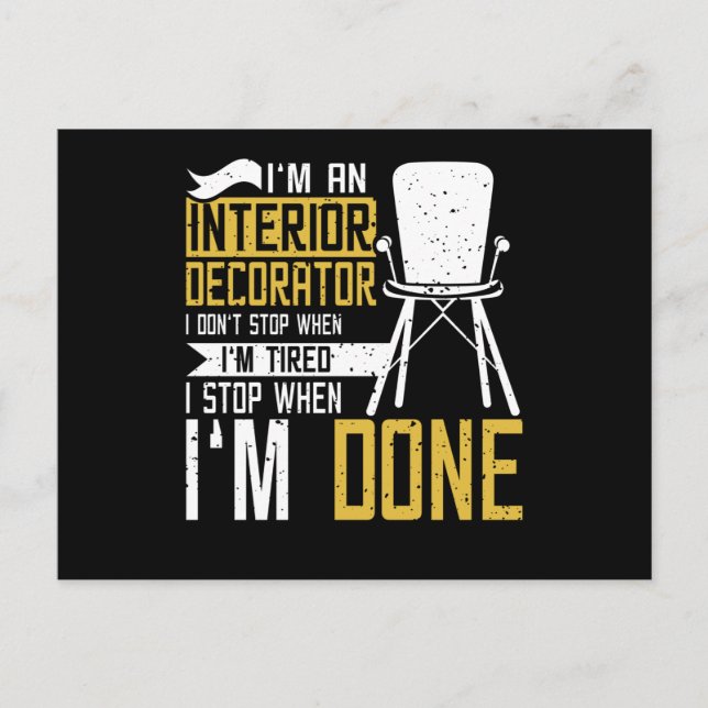 Interior Decorator Postkarte (Vorderseite)