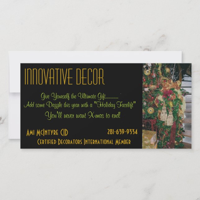 Interior Design - Urlaubskarte (Vorderseite)