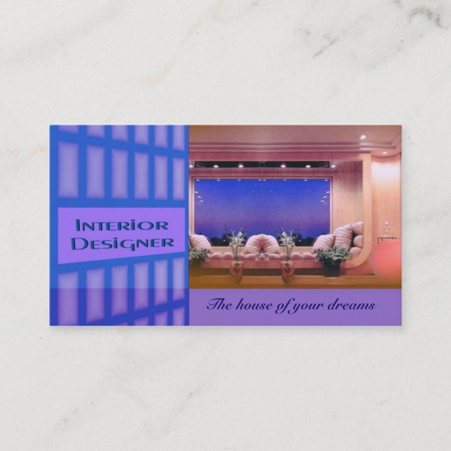 Interior Designer Business Card Visitenkarte (Vorderseite)