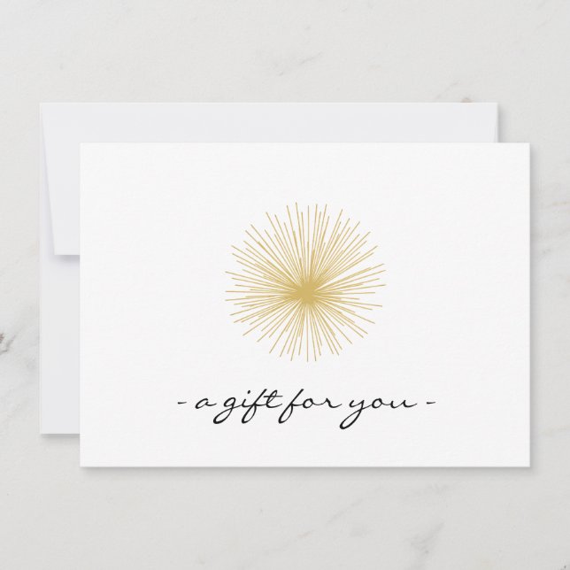 Interior Designer Vintage Logo Gift Certificate (Vorderseite)