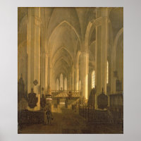 Interior view of St. John's Church in Hamburg