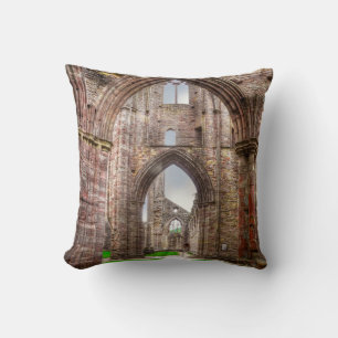 Interior View Old Tintern Abbey Wales, Vereinigtes Kissen