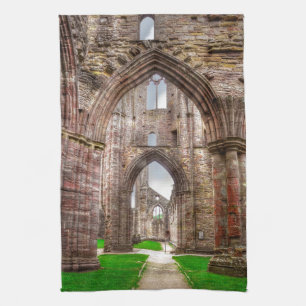 Interior View Old Tintern Abbey Wales, Vereinigtes Küchentuch