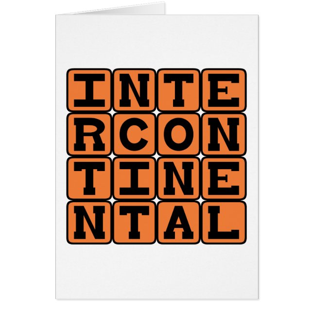 interkontinental, international (Vorne)