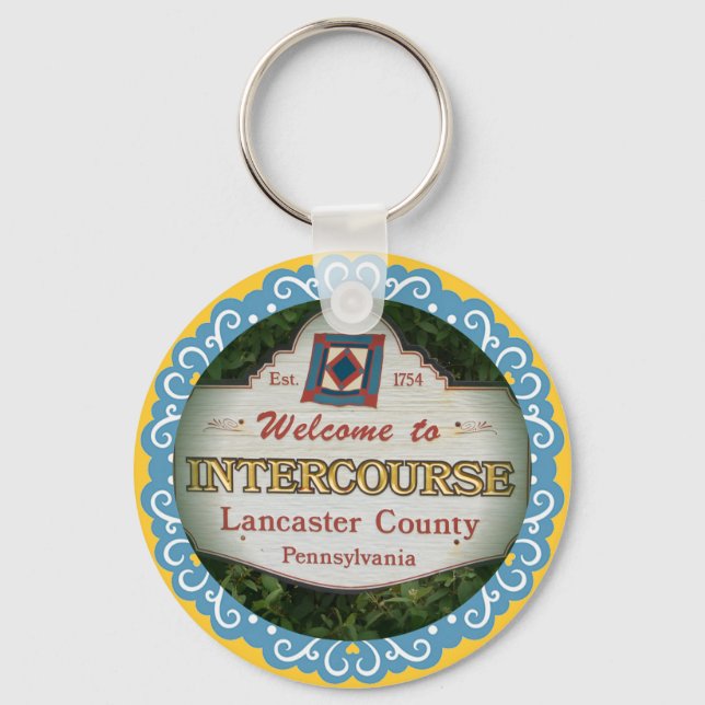 Interkurs Schlüsselanhänger! Lancaster PA Schlüsselanhänger (Vorderseite)