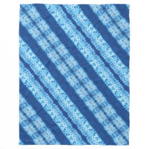 Interlace Shibori-Fleece-Decke