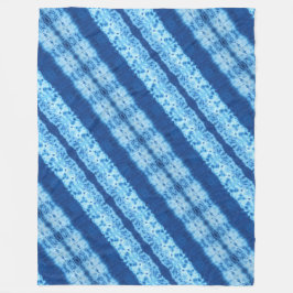 Interlace Shibori-Fleece-Decke Fleecedecke