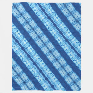 Interlace Shibori-Fleece-Decke Fleecedecke