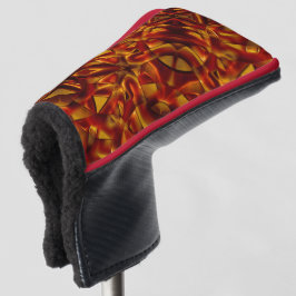 Interlacing von verbrannten orangefarbenen Bändern Golf Headcover
