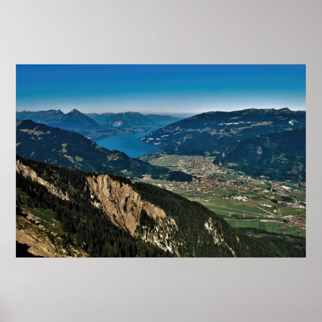 Interlaken and Thunersee Poster (Vorne)