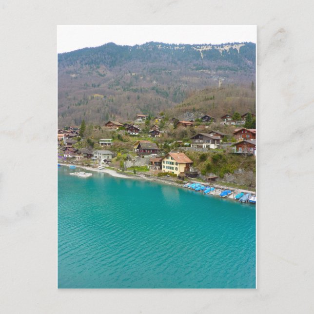 Interlaken, der Blick von der Brücke Postkarte (Vorderseite)