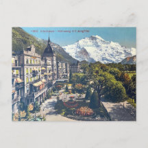Interlaken Postkarte Vintage Schweiz Postkarte