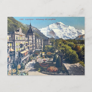Interlaken Postkarte Vintage Schweiz Postkarte